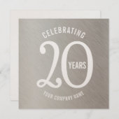 20 years corporate anniversary party invitations (Front/Back)