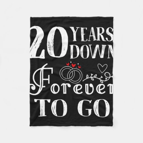 20 Years Down Forever To Go Couple 20th Wedding An