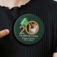 20 years emerald anniversary ring green photo