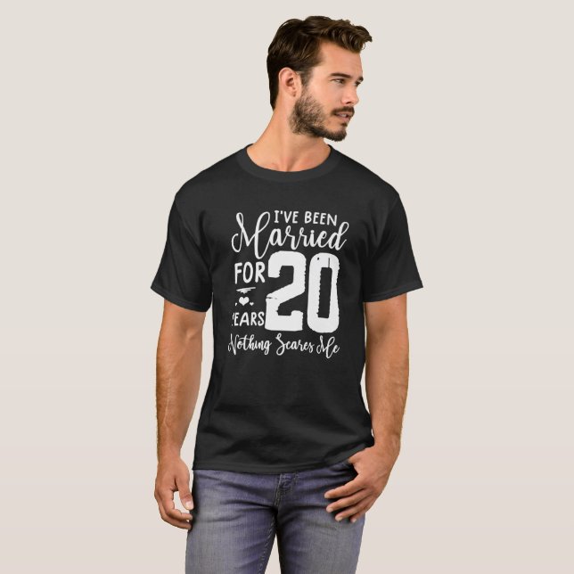 20 Years Married Funny Couple 20Th Anniversary T-Shirt | Zazzle