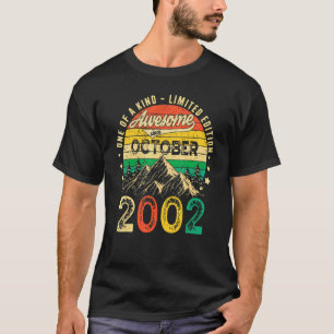 20 Years Old Awesome Since October 2002 20th Birt T-Shirt