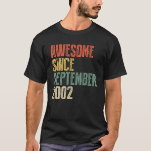 20 Years Old Awesome Since September 2002 20th 2 T-Shirt