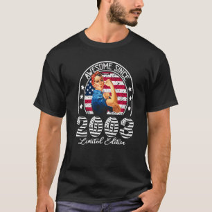 20 Years Old for women Awesome Since 2003 20th Bir T-Shirt