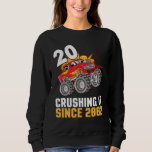 20 Years Old Happy Birthday Trucker Cruising It Si Sweatshirt