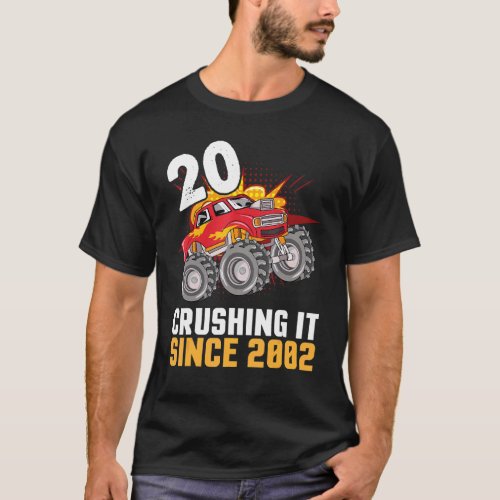 20 Years Old Happy Birthday Trucker Cruising It Si T_Shirt