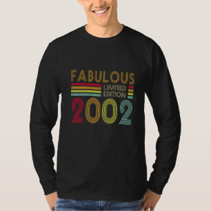 20 Years Old Retro Fabulous 2002 Editon 20th Bday T-Shirt