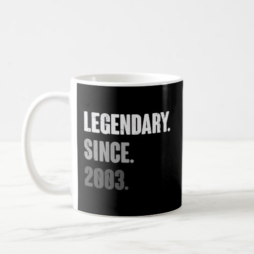 20 Years Old Retro Vintage 2003 Birthday 20th Deco Coffee Mug
