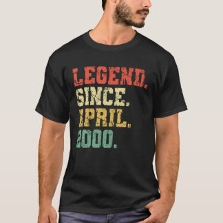 20 Years Old Shirt Gift- Legend Since April 2000