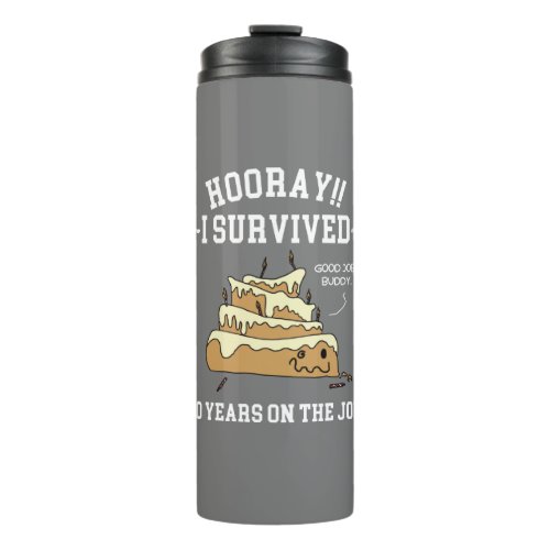 20 Years on the Job 20th Work Anniversary Thermal Tumbler