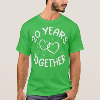 20 Years Together 20th Love Anniversary Happy Husb T-Shirt