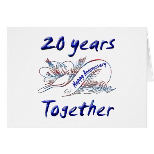 20 Years Together Cards (Front Horizontal)