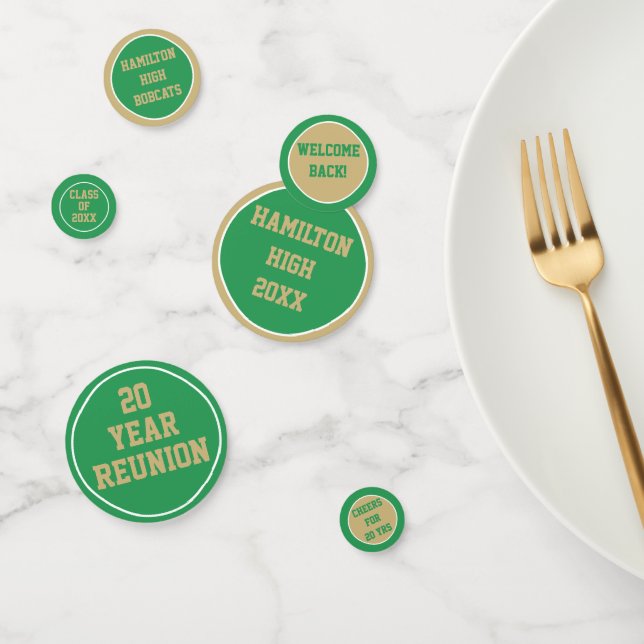 20 Yr class reunion table confetti (Group)