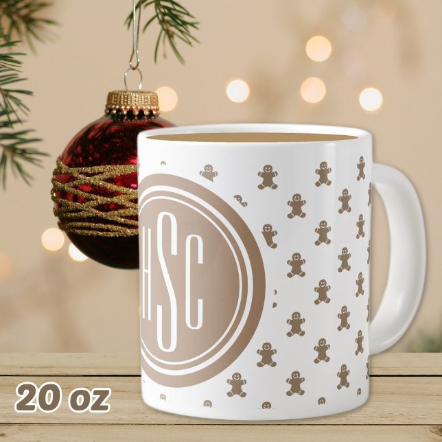 20oz Big Monogram Gingerbread Man  Giant Coffee Mug (Creator Uploaded)