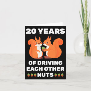20th 20-year Wedding Anniversary Funny Couple For Card