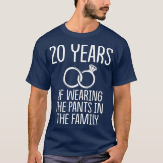 20th 20 year Wedding Anniversary Gift Pants Wife T-Shirt