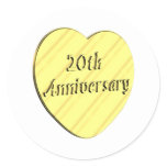 20th anniversary7t classic round sticker