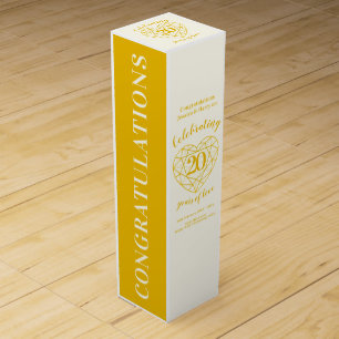20th anniversary 20 years of love custom photo  wine box