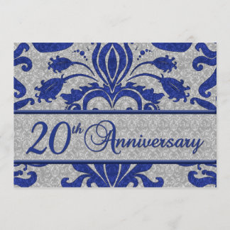 20th Anniversary Business Announcement Blue