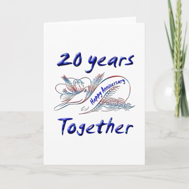20th. Anniversary Card (Front)