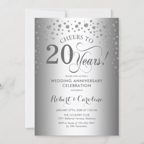 20th Anniversary Celebration _ Silver Invitation