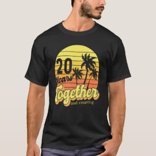 20th Anniversary Cruise Couple Vacation Beach Palm T-Shirt