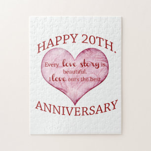 20th. Anniversary Jigsaw Puzzle