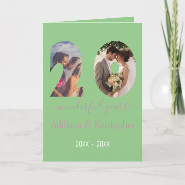 20th Anniversary Love Forever Photo Template (Front)