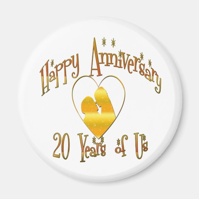 20th. Anniversary Magnet (Front)