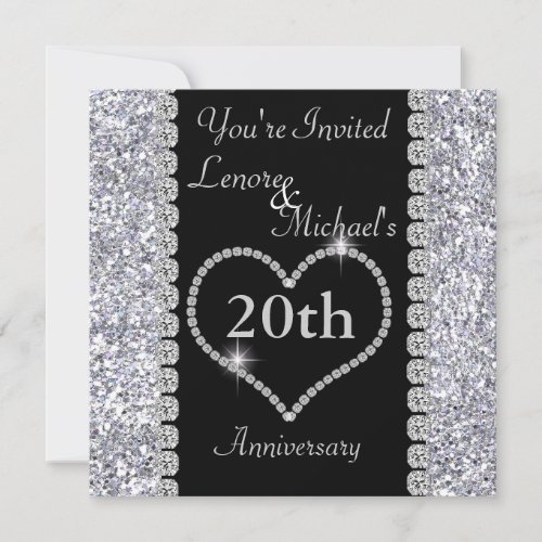 20th Anniversary Party Invitation