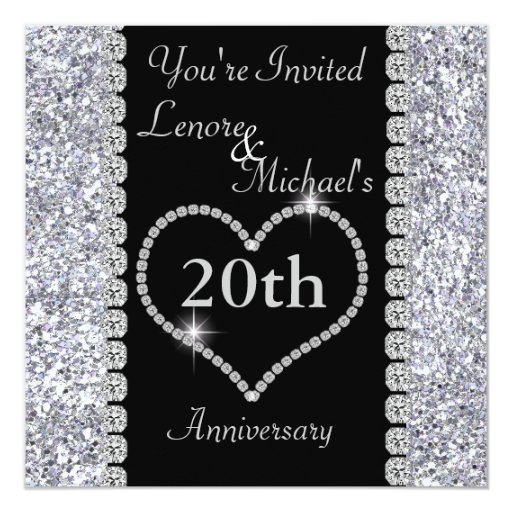 20Th Anniversary Invitation Cards 6