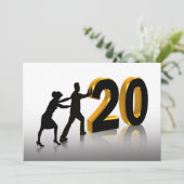 20th Anniversary Party Invitation (Standing Front)