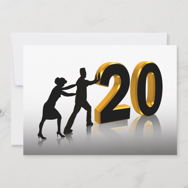 20th Anniversary Party Invitation (Front)