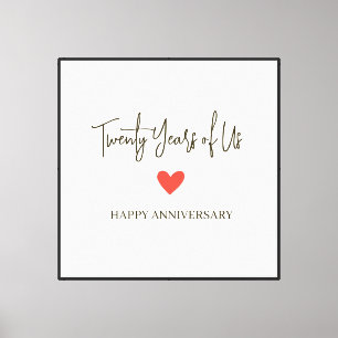 20th Anniversary – Twenty Years of Us Canvas Print