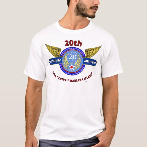 20TH ARMY AIR FORCE ARMY AIR CORPS WW II T_Shirt