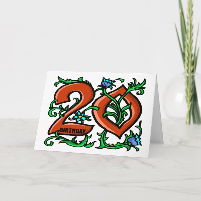 20th Birthday Card (Front)