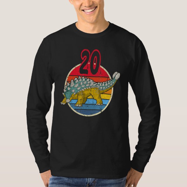 20th Birthday I Ankylosaurus Magniventris I Family T-Shirt (Front)