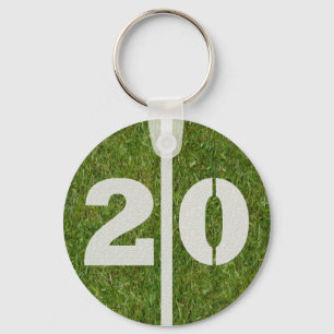 20th Birthday Party Favor Keychain