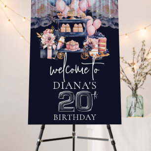 20th Birthday Personalized Welcome Foam Board