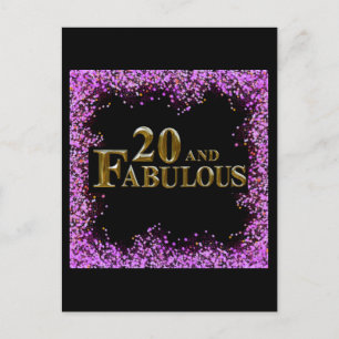 20th Birthday Postcard