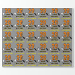 20th Birthday: Spooky Halloween Theme, Custom Name Wrapping Paper<br><div class="desc">This scary and spooky Halloween birthday themed wrapping paper design features a large number "20". It also features the message "HAPPY BIRTHDAY, ", and a custom name. There are also depictions of a ghost and a bat on the front. Wrapping paper like this might be used when wrapping presents or...</div>