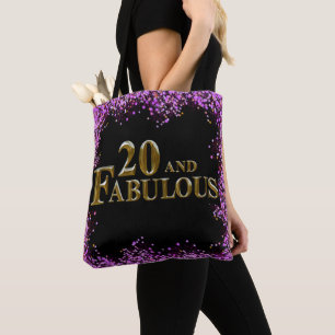 20th Birthday Tote Bag
