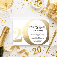 20th Business Anniversary Invitation