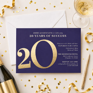 20th Business Anniversary Invitation
