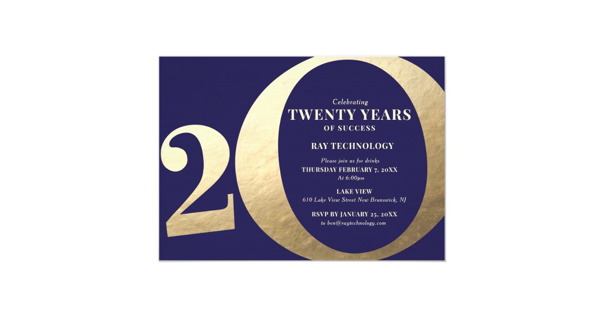 20th-business-anniversary-invitation-zazzle