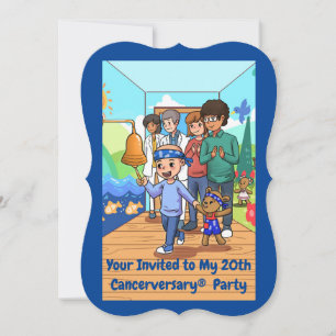 20th Cancer Anniversary Party Invitations