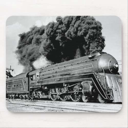 20th Century Limited Train Highball It Vintage Mouse Pad