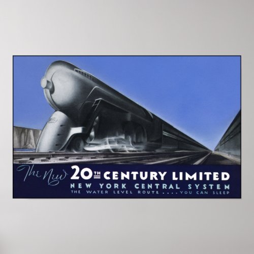 20th Century Limited _ Water level Route Poster