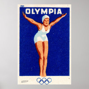 20th Century Matchbox Cover Art Poster