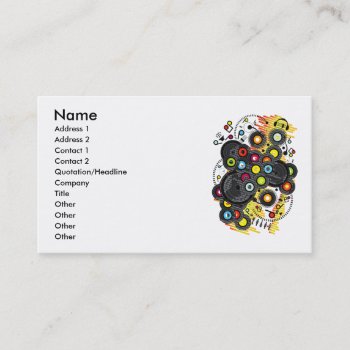 20th-century Music Business Card by auraclover at Zazzle