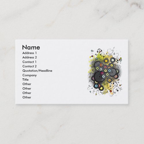 20th-Century Music Business Card